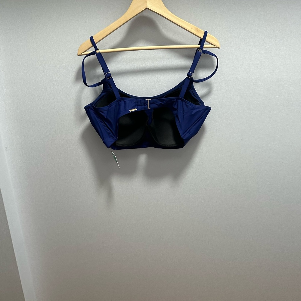 Blue Bikini with Adjustable Straps and Performance Fabric